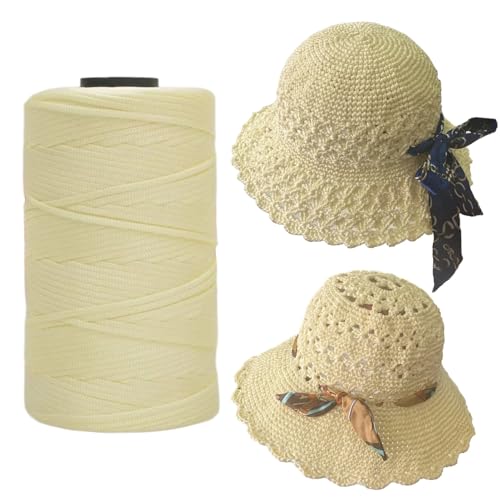 SHENJILL Garn zum Häkeln, einfaches Häkeln für Anfänger, dickes Garn mit leicht zu sehenden Stichen für Tasche und Mütze (Kaffee) von SHENJILL