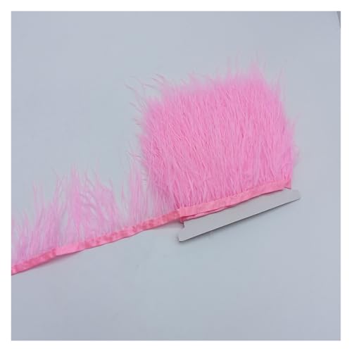 Feder zum Basteln, 91 cm, Federbesatz, Fransen zum Aufnähen auf Kleidung, Hochzeit, Party, Kleid, DIY-Dekoration, Handarbeit, Bastelzubehör, Pflaumen (Rosa) von SHENJMAI