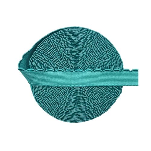 SHENJMAI Breites Flaches Gummiband 2/5/10 Yard 10mm/13mm BH-Träger Gummiband Nylon Schulterband Unterwäsche Dessous DIY Nähen Trim(Deep Lake,5 Yards_13MM) von SHENJMAI