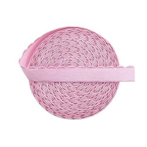 SHENJMAI Breites Flaches Gummiband 2/5/10 Yard 10mm/13mm BH-Träger Gummiband Nylon Schulterband Unterwäsche Dessous DIY Nähen Trim(Rose Pink,2 Yards_10MM) von SHENJMAI