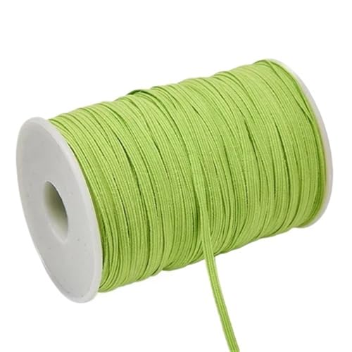 SHENJMAI Elastische Bänder zum Nähen, 3 mm, 6 mm, buntes Gummiband, Nähband, elastisches Spandex-Band, Besatz, Nähstoff, DIY, Kleidungszubehör (Dunkelgrün, 6 mm, 91 m) von SHENJMAI
