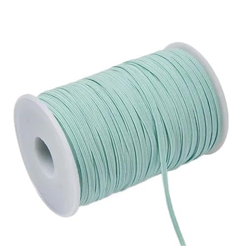 SHENJMAI Elastische Bänder zum Nähen, 3 mm, 6 mm, buntes Gummiband, Nähband, elastisches Spandex-Band, Besatz, Nähstoff, DIY, Kleidungszubehör (mintgrün, 6 mm, 91 m) von SHENJMAI