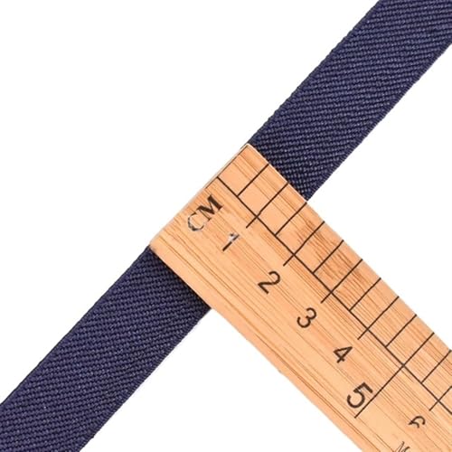 SHENJMAI Elastische Bänder zum Nähen, 5/10 m, 15 mm, Nylon, Gummiband, Gurtband, DIY, Unterwäsche, Hosen, Stretchgürtel, Spandex-Bänder, Nähzubehör (Dunkelblau, 5 m _ 15 mm) von SHENJMAI