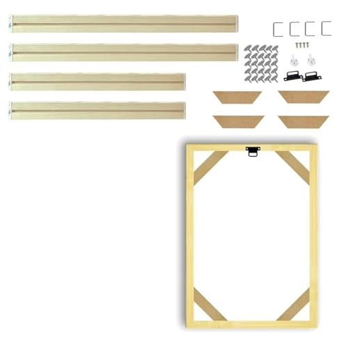 SHENJMAI Keilrahmen für leinwand DIY Holz-Fotorahmen, Bilderrahmen, Wandkunst, Leinwand, Gemälde, Posterrahmen, Wandkunst, Holzrahmen, Heimdekoration(Width 70cm,Height 90cm) von SHENJMAI