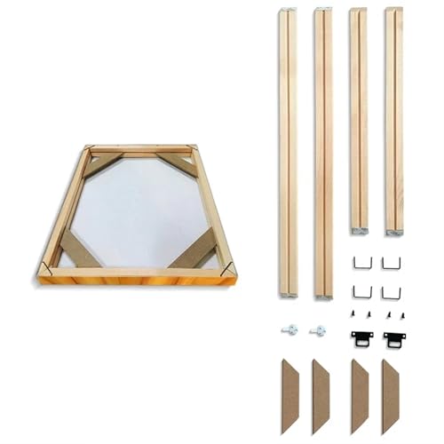 SHENJMAI Keilrahmen für leinwand Einfacher Massivholzrahmen, DIY-Kampferrahmen, geeignet for Leinwandmalerei, Stickerei, Ausstellungsstücke, Diamantstickerei(Height 35cm,Width 70cm) von SHENJMAI