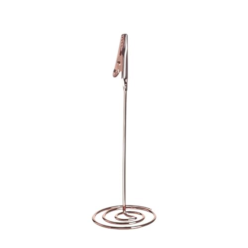 SHENJMAI Tischnummern-Kartenhalter 1 STÜCK Verschiedene Formen Tischkartenhalter Metallic Tischnummernständer Papierklemme Romantische Fotoklammer Desktop-Dekoration(Crocodile Mouth 1) von SHENJMAI