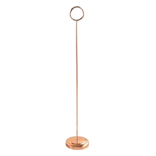 SHENJMAI Tischnummern-Kartenhalter 4/6/8/10/12 Zoll Tischnummernhalter Ständer Tischkartenhalter Tischmenüschild(Rose Gold,20.5CM) von SHENJMAI