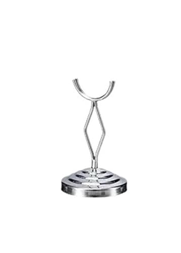 SHENJMAI Tischnummern-Kartenhalter Edelstahl-Restaurant-Tischnummern-Menükartenhalter, Fotohalter, Tischkarten-Papier-Menü-Clips, Halter for Hochzeiten(Silver 4 Inch) von SHENJMAI