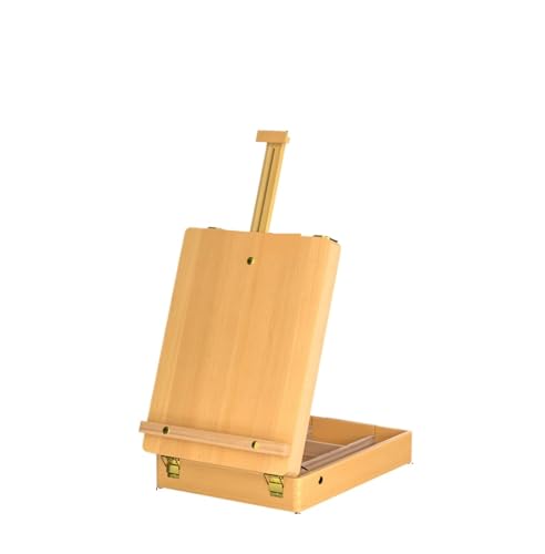 Staffelei zum Malen Schreibtischstaffelei mit Schublade, verstellbare Aufbewahrungsbox, Künstler-Skizzenstaffelei Staffelei zum Malen Schreibtischstaffelei mit Schublade, verstellbare Aufbewahrungsbox, Künstler-Skizzenstaffelei von SHENJMAI