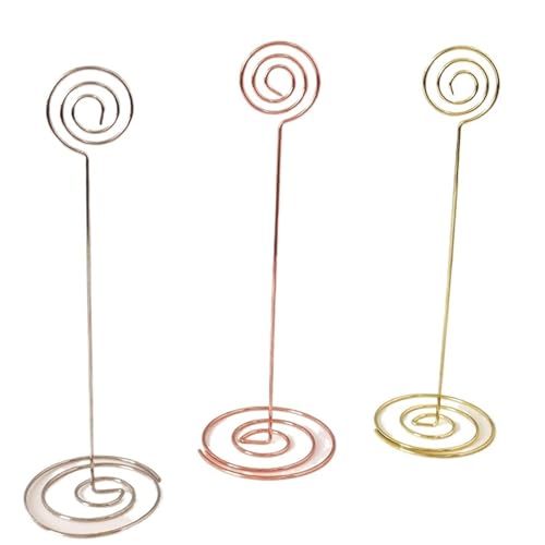 Tischnummern-Kartenhalter 10 Stück Tischkartenhalter aus Metall for Hochzeit, Tischnummer, Namensschild, Ständer for Hochzeit, Geburtstag, Party, Heimdekoration, Foto-Clip-Ständer(220mm Lollipop,10Pcs Tischnummern-Kartenhalter 10 Stück Tischkartenhalter aus Metall for Hochzeit, Tischnummer, Namensschild, Ständer for Hochzeit, Geburtstag, Party, Heimdekoration, Foto-Clip-Ständer(220mm Lollipop,10Pcs von SHENJMAI