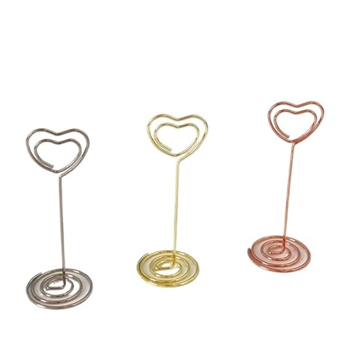 Tischnummern-Kartenhalter 10 Stück Tischkartenhalter aus Metall for Hochzeit, Tischnummer, Namensschild, Ständer for Hochzeit, Geburtstag, Party, Heimdekoration, Foto-Clip-Ständer(85mm Love,10Pcs Silv Tischnummern-Kartenhalter 10 Stück Tischkartenhalter aus Metall for Hochzeit, Tischnummer, Namensschild, Ständer for Hochzeit, Geburtstag, Party, Heimdekoration, Foto-Clip-Ständer(85mm Love,10Pcs Silv von SHENJMAI