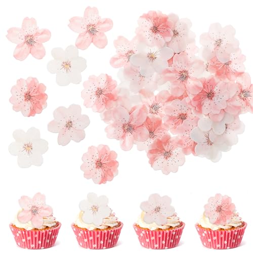 SHENLIU 50 Stück Kirschblüte Tortendeko Essbar, Essbare Blüten Cupcake Topper Blumen Deko Esspapier Kirschblüte Tortendeko Essbare Blumen Esspapier Deko Für Torte Für Hochzeit Party Geburtstag Taufe SHENLIU 50 Stück Kirschblüte Tortendeko Essbar, Essbare Blüten Cupcake Topper Blumen Deko Esspapier Kirschblüte Tortendeko Essbare Blumen Esspapier Deko Für Torte Für Hochzeit Party Geburtstag Taufe von SHENLIU