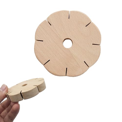 SHENRUZENG Knüpfstern aus Holz, 8 Schlitze Runde Armbänder Knüpfen Armband Strickscheibe Kumihimo Flechtscheibe Perlen Weben Set Ideal für DIY Armbänder Geburtstag Festival Geschenke SHENRUZENG Knüpfstern aus Holz, 8 Schlitze Runde Armbänder Knüpfen Armband Strickscheibe Kumihimo Flechtscheibe Perlen Weben Set Ideal für DIY Armbänder Geburtstag Festival Geschenke von SHENRUZENG
