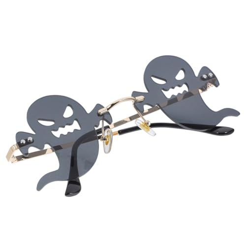SHERCHPRY 1 Paar lustige halloween brillen rahmenlose Geisterbrille Sonnenbrillen für trendige Strandparty- Grey von SHERCHPRY