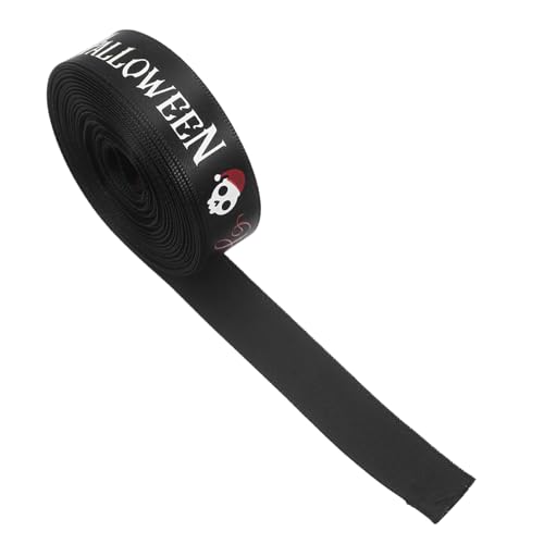 SHERCHPRY 1 Rolle Halloween Geschenkband für DIY Schleifen und Yards Vielseitiges Dekorationsband für Kreative Halloween Projekte und Geschenkverpackungen von SHERCHPRY
