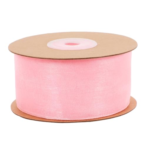 SHERCHPRY 1 Rolle Schneegarnband Feiertagsbänder Bogen Tüllband Tüllbänder Organza Schleife Hochzeitseinladungsband Blumenwickelbänder Band für Blumen Strauß Chiffon Rosa SHERCHPRY 1 Rolle Schneegarnband Feiertagsbänder Bogen Tüllband Tüllbänder Organza Schleife Hochzeitseinladungsband Blumenwickelbänder Band für Blumen Strauß Chiffon Rosa von SHERCHPRY