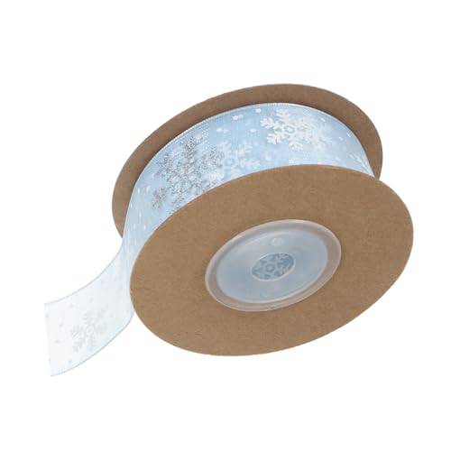 SHERCHPRY 1 Rolle Wickelband Glitzerndes Schneeflockenband Winterbänder Schneeflockenband Verdrahtet Schneeband Schleife Band Für Blumenstrauß Glitzerband Chiffon Sky-blue SHERCHPRY 1 Rolle Wickelband Glitzerndes Schneeflockenband Winterbänder Schneeflockenband Verdrahtet Schneeband Schleife Band Für Blumenstrauß Glitzerband Chiffon Sky-blue von SHERCHPRY