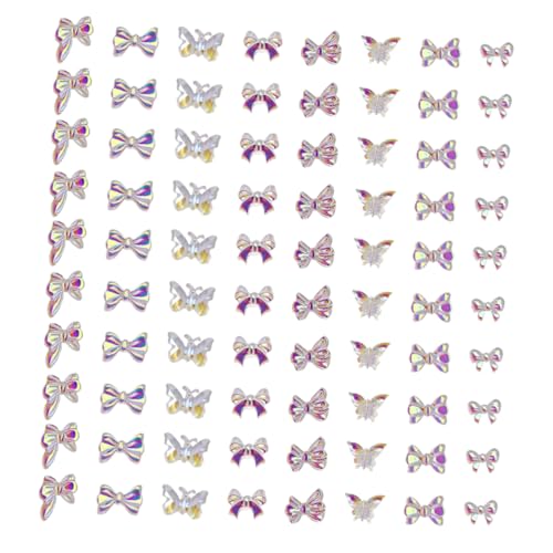 SHERCHPRY 1 Satz Charms Für Diy Maniküre Zubehör Mit Schleifen Und Schmetterlingen Dekoration Für Nageldesigns Für Nail Art Enthusiasten 80 Stück SHERCHPRY 1 Satz Charms Für Diy Maniküre Zubehör Mit Schleifen Und Schmetterlingen Dekoration Für Nageldesigns Für Nail Art Enthusiasten 80 Stück von SHERCHPRY