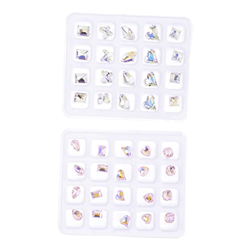 SHERCHPRY 1 Satz Teiliges Funkelnde Flachrücken Strasssteine Für Nageldesign Dekoration Für Diy Nail Art Bastelprojekte Und Gestaltung Von Nägeln Handys Und Mehr 40 Stück SHERCHPRY 1 Satz Teiliges Funkelnde Flachrücken Strasssteine Für Nageldesign Dekoration Für Diy Nail Art Bastelprojekte Und Gestaltung Von Nägeln Handys Und Mehr 40 Stück von SHERCHPRY