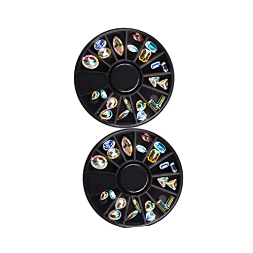 SHERCHPRY 1 Satz Transparente Wasserbohrer Flachboden Rhinestone Aufkleber Für Diy Bekleidung Und Maniküre Spezielle Form Transparent Wasserbohrscheibe 2 Stück von SHERCHPRY