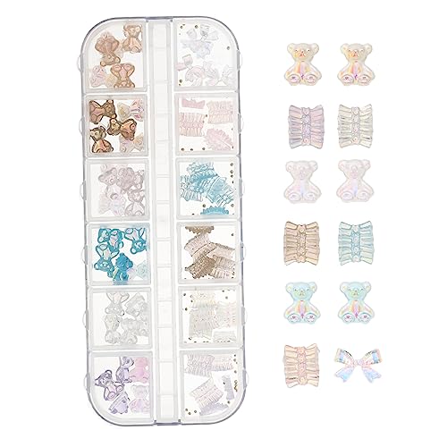 SHERCHPRY 1 Schachtel Blüten Nageldekor Set Perlweiße Kleine Blumen und Bären für Diy Maniküre Einfache Anwendung Stilvolle Nail Art Zubehör für Partys und Besondere Anlässe SHERCHPRY 1 Schachtel Blüten Nageldekor Set Perlweiße Kleine Blumen und Bären für Diy Maniküre Einfache Anwendung Stilvolle Nail Art Zubehör für Partys und Besondere Anlässe von SHERCHPRY