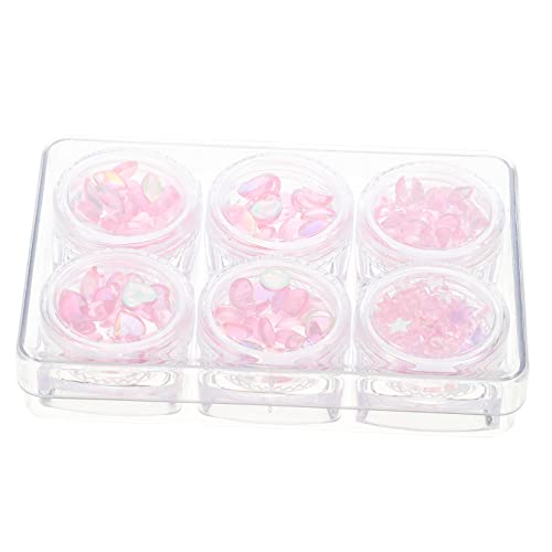 SHERCHPRY 1 Schachtel Bunte Nail Art Studs Kreative Nageldekorationen für Diy Maniküre für Zuhause und Schönheitssalon Leicht und Einfach zu Verwenden für Beeindruckende und Nägel von SHERCHPRY