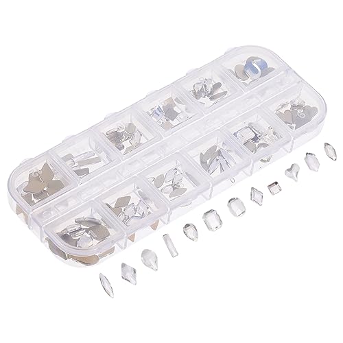 SHERCHPRY 1 Schachtel DIY Rhinestone Nagelkunst Zubehör Transparent Weiße Strasssteine für Maniküre und Pediküre Teiliges für Einzigartiges Nageldesign Einfach Anzuwenden für DIY Projekte SHERCHPRY 1 Schachtel DIY Rhinestone Nagelkunst Zubehör Transparent Weiße Strasssteine für Maniküre und Pediküre Teiliges für Einzigartiges Nageldesign Einfach Anzuwenden für DIY Projekte von SHERCHPRY