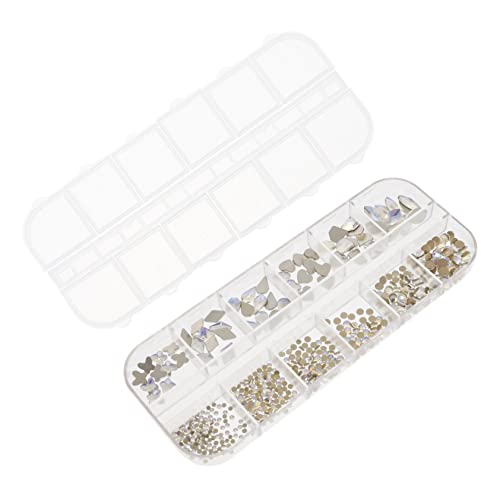 SHERCHPRY 1 Schachtel Flacher Ab Glitzer Nagel Zerkleinert Unregelmäßig Geformt Robuste Nail Art Dekoration DIY Nageldesign Zubehör für Maniküre Vielseitig Einsetzbar für Profi und Anfänger von SHERCHPRY