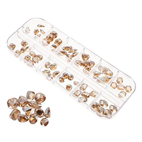 SHERCHPRY 1 Schachtel Maniküre Rhinestone Charms Irreguläre Schmuckperlen für Nagelkunst Teiliges Champagnergold und Ab Farbe für Diy Nageldesigns und Gesichtsschmuck SHERCHPRY 1 Schachtel Maniküre Rhinestone Charms Irreguläre Schmuckperlen für Nagelkunst Teiliges Champagnergold und Ab Farbe für Diy Nageldesigns und Gesichtsschmuck von SHERCHPRY