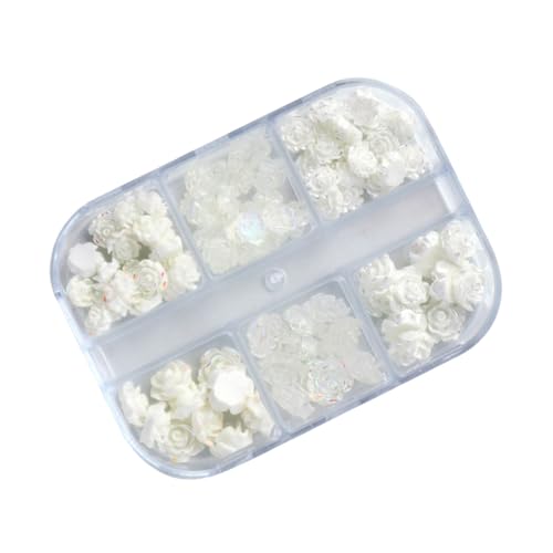 SHERCHPRY 1 Schachtel Nail Art Charms Weiße Camellia Dekoration für Diy Nageldesign für Fingernägel und Fußnägel Vielseitige Kombinationen für Eleganten Look und Gestaltung SHERCHPRY 1 Schachtel Nail Art Charms Weiße Camellia Dekoration für Diy Nageldesign für Fingernägel und Fußnägel Vielseitige Kombinationen für Eleganten Look und Gestaltung von SHERCHPRY