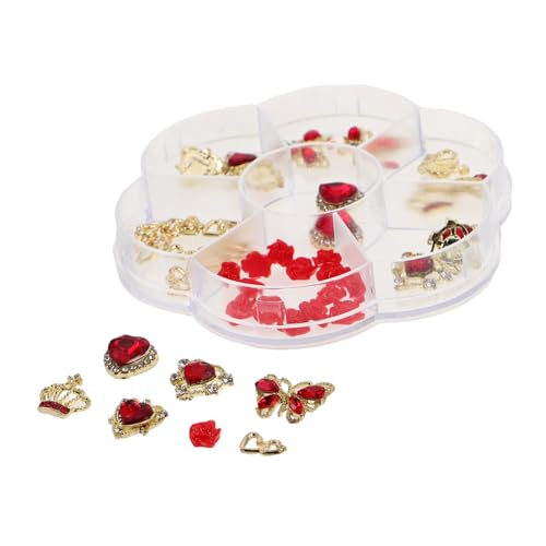SHERCHPRY 1 Schachtel Rhinestone Nail Charms Herzform Valentinstag Schmuck Nagelkunst Alloy Strass Glänzend für DIY Maniküre und Basteln Vielseitige Nagel Dekoration für Frauen Mädchen SHERCHPRY 1 Schachtel Rhinestone Nail Charms Herzform Valentinstag Schmuck Nagelkunst Alloy Strass Glänzend für DIY Maniküre und Basteln Vielseitige Nagel Dekoration für Frauen Mädchen von SHERCHPRY