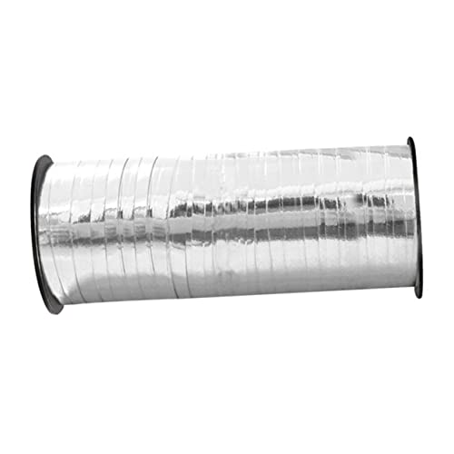 SHERCHPRY 1 Stück Yards Crimped Curling Ribbon Rolle Metallic Silber Dekorationsband für Partys und Bastelarbeiten für Hochzeiten Geburtstagsfeiern und Festlichkeiten SHERCHPRY 1 Stück Yards Crimped Curling Ribbon Rolle Metallic Silber Dekorationsband für Partys und Bastelarbeiten für Hochzeiten Geburtstagsfeiern und Festlichkeiten von SHERCHPRY