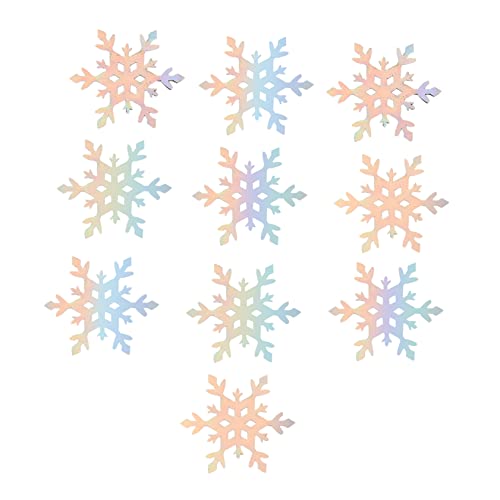 SHERCHPRY 10 Stück Diy Schneeflocken Patches für Haarnadeln und Bekleidungszubehör Kreative Bastelmaterialien für Besondere Anlässe von SHERCHPRY