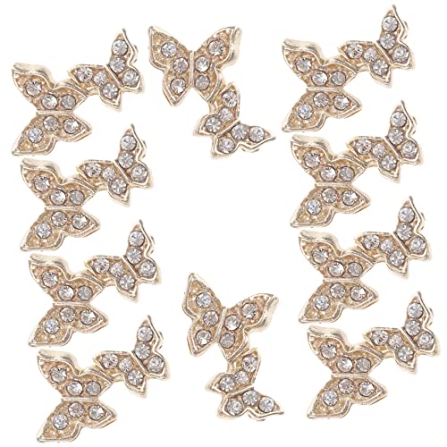 SHERCHPRY 10 Stück Schmetterlings Nagelsteine Funkelnde Nail Art Dekorationen für Damen Kreative Nail Charms für DIY Maniküre und Vielseitige Anwendungen SHERCHPRY 10 Stück Schmetterlings Nagelsteine Funkelnde Nail Art Dekorationen für Damen Kreative Nail Charms für DIY Maniküre und Vielseitige Anwendungen von SHERCHPRY