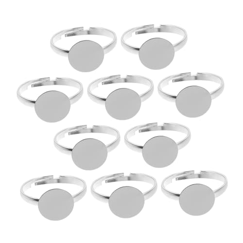 SHERCHPRY 10Stücke Ringrohlinge Verstellbare Ringbasen aus Schmuckzubehör für DIY Anwendungen für Herstellung Einzigartiger Ringe und Projekte SHERCHPRY 10Stücke Ringrohlinge Verstellbare Ringbasen aus Schmuckzubehör für DIY Anwendungen für Herstellung Einzigartiger Ringe und Projekte von SHERCHPRY