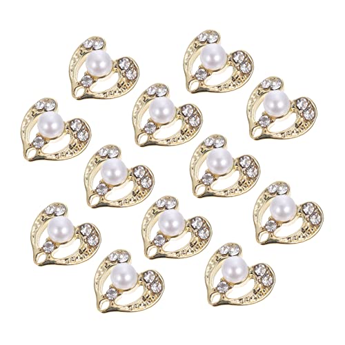 SHERCHPRY 12 Stück Herzförmige Nagelstuds Metallische Nail Art Charms für Diy Maniküre und Schmuck für Partys und Besondere Anlässe SHERCHPRY 12 Stück Herzförmige Nagelstuds Metallische Nail Art Charms für Diy Maniküre und Schmuck für Partys und Besondere Anlässe von SHERCHPRY