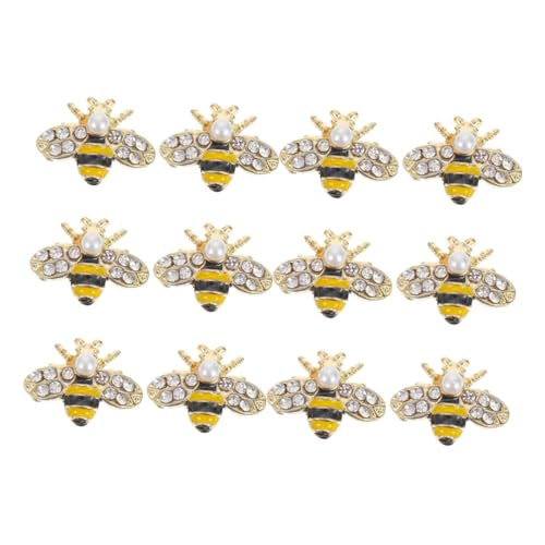 SHERCHPRY 12 Stück Teiliges Bienen Nageldekorationen aus Langlebiger Legierung Niedliche Bienenform Nail Art Schmuck Kindersichere DIY Nail Art Accessoires für Kreative Nagelgestaltung SHERCHPRY 12 Stück Teiliges Bienen Nageldekorationen aus Langlebiger Legierung Niedliche Bienenform Nail Art Schmuck Kindersichere DIY Nail Art Accessoires für Kreative Nagelgestaltung von SHERCHPRY