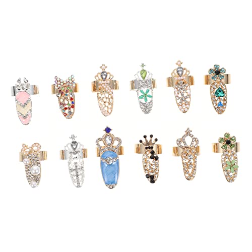 SHERCHPRY 12Stücke Nail Art Ringe mit Maniküre für Schicke Looks Vielseitig Einsetzbar Jede Altersgruppe Freunden SHERCHPRY 12Stücke Nail Art Ringe mit Maniküre für Schicke Looks Vielseitig Einsetzbar Jede Altersgruppe Freunden von SHERCHPRY