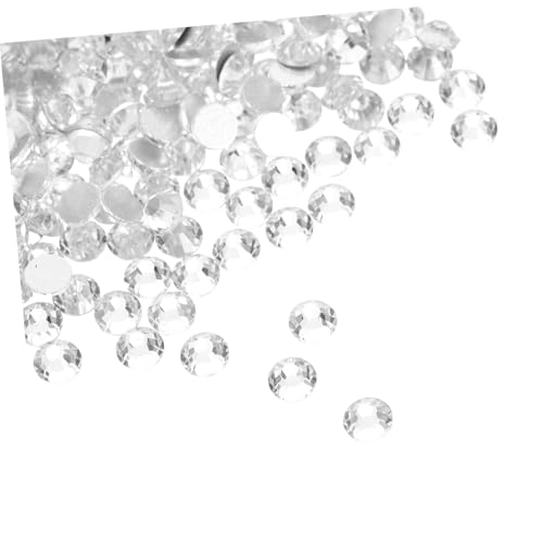 SHERCHPRY 1440 Stück Teiliges Runde Strasssteine Flachboden Dekosteine für DIY Nail Art Kleidung und Schuhverzierung Mehrfarbige Funkelnde Schmucksteine von SHERCHPRY