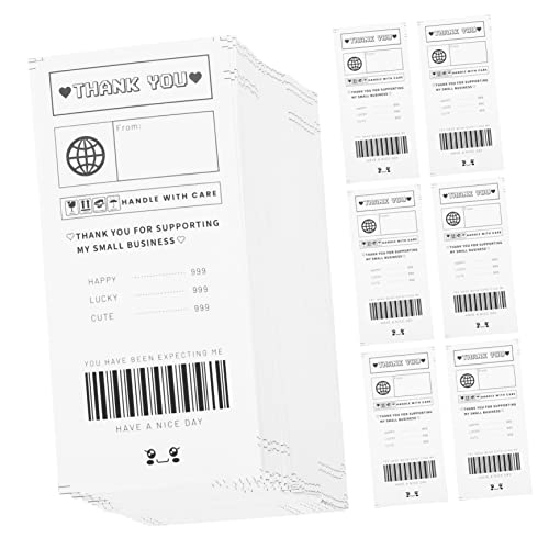 SHERCHPRY 150 Stück Selbstklebende Verpackungsaufkleber Rechteckige Etiketten für Geschenkboxen zum Versiegeln von Verpackungen Vielseitig Einsetzbar SHERCHPRY 150 Stück Selbstklebende Verpackungsaufkleber Rechteckige Etiketten für Geschenkboxen zum Versiegeln von Verpackungen Vielseitig Einsetzbar von SHERCHPRY