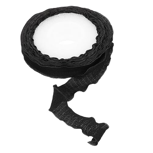 SHERCHPRY 1Rolle Schwarzes Rüschenband Dekoband Für DIY Projekte Handarbeiten Und Basteln Yards Verschleißfestes Geschenkband Für Anwendungen SHERCHPRY 1Rolle Schwarzes Rüschenband Dekoband Für DIY Projekte Handarbeiten Und Basteln Yards Verschleißfestes Geschenkband Für Anwendungen von SHERCHPRY