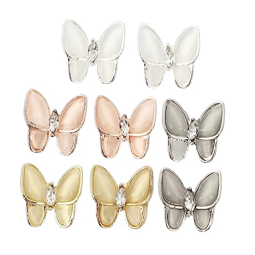 SHERCHPRY 1Satz Nagelkunst Dekorationen Glänzende Schmetterling Zirkonia Nail Art Studs Für DIY Maniküre Roségold Geburtstagsgeschenk SHERCHPRY 1Satz Nagelkunst Dekorationen Glänzende Schmetterling Zirkonia Nail Art Studs Für DIY Maniküre Roségold Geburtstagsgeschenk von SHERCHPRY