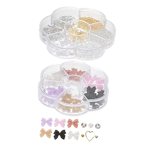 SHERCHPRY 2 Boxen Nagelkunst Zubehör Boxen mit Perlen und Strasssteinen für Nageldesigns Diy Bastelarbeiten und Schmuckgestaltung Leicht und Funkelnd SHERCHPRY 2 Boxen Nagelkunst Zubehör Boxen mit Perlen und Strasssteinen für Nageldesigns Diy Bastelarbeiten und Schmuckgestaltung Leicht und Funkelnd von SHERCHPRY