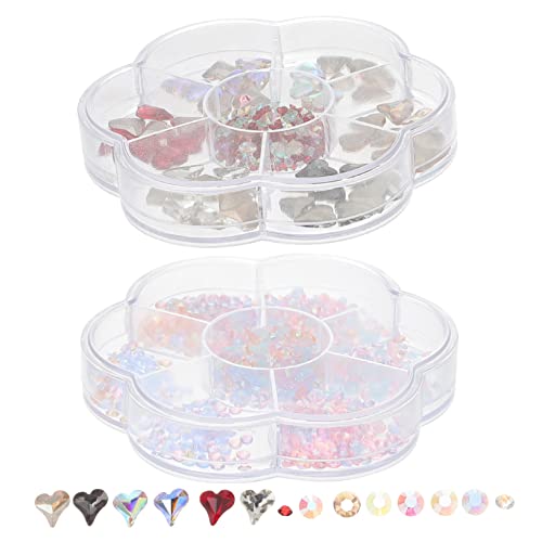 SHERCHPRY 2 Boxen Nagelkunst Zubehör Boxen mit Strasssteinen Perlen Edelsteinen Diy Maniküre Nageldesign Bastelprojekte SHERCHPRY 2 Boxen Nagelkunst Zubehör Boxen mit Strasssteinen Perlen Edelsteinen Diy Maniküre Nageldesign Bastelprojekte von SHERCHPRY