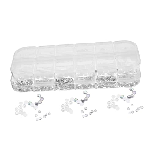 SHERCHPRY 2 Boxen Perlenflat -Diamantschmuck Reiz farbig Nagelkunstzubehör Nagelanhänger aus Strasssteinen und Perlen Nagel Charme Nagel Charms Maniküre-Dekorationen Nagelperlen Acryl SHERCHPRY 2 Boxen Perlenflat -Diamantschmuck Reiz farbig Nagelkunstzubehör Nagelanhänger aus Strasssteinen und Perlen Nagel Charme Nagel Charms Maniküre-Dekorationen Nagelperlen Acryl von SHERCHPRY