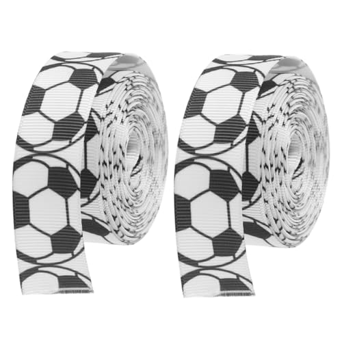 SHERCHPRY 2 Rollen Fußball -Dekorationsband Hochzeit mehrfarbig Sport Fußballband Beige Farbe praktisches Geschenkband kreative Kuchenbänder Neuheit Geschenkband Bastelbänder Banddekor Stoff SHERCHPRY 2 Rollen Fußball -Dekorationsband Hochzeit mehrfarbig Sport Fußballband Beige Farbe praktisches Geschenkband kreative Kuchenbänder Neuheit Geschenkband Bastelbänder Banddekor Stoff von SHERCHPRY