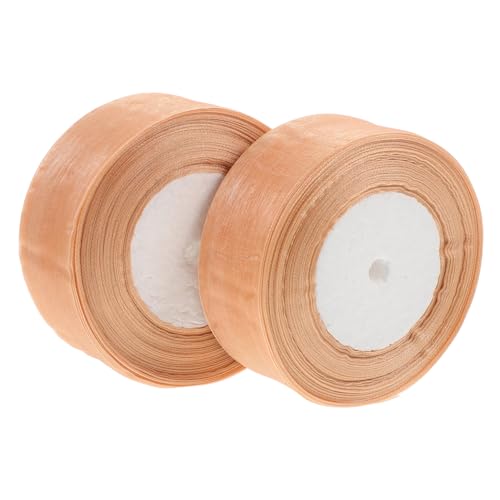 SHERCHPRY 2 Rollen Paketband Grünes Band Geschenkband Dekorationen Bänder Zum Verpacken Wickeln Verpackung Erste Tüllband Multifunktions-paketband Band Zum Basteln Nylon von SHERCHPRY