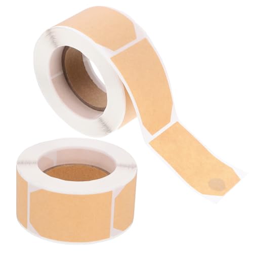 SHERCHPRY 2 Rollen Selbstklebende Beschriftungsaufkleber aus Kraftpapier Etiketten für Klassifizierung von Gewürzen Büro und Haushalt für Organisation und Aufbewahrung von SHERCHPRY
