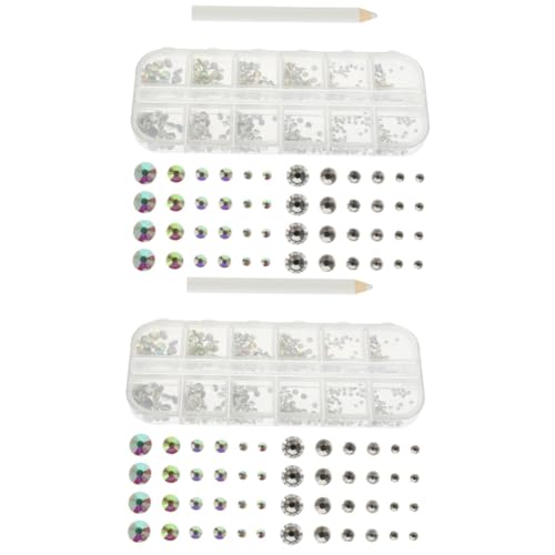 SHERCHPRY 2 Sätze Flatboden -Diamantnagelschmuck Charms für Nagelzubehör nagel edelsteine UV Kunst Nagel-Strasssteine und Edelsteine Nagelanhänger in großen Mengen Glas SHERCHPRY 2 Sätze Flatboden -Diamantnagelschmuck Charms für Nagelzubehör nagel edelsteine UV Kunst Nagel-Strasssteine und Edelsteine Nagelanhänger in großen Mengen Glas von SHERCHPRY