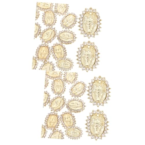 SHERCHPRY 2 Sätze Schmuck Mit Nageldiamanten Spitze Nagelkunst- Nagel Strass Zubehör Aufkleber Nagelanhänger Und Edelsteine Nagel Strasssteine und Charms Legierung Golden 20 Stück * 2 SHERCHPRY 2 Sätze Schmuck Mit Nageldiamanten Spitze Nagelkunst- Nagel Strass Zubehör Aufkleber Nagelanhänger Und Edelsteine Nagel Strasssteine und Charms Legierung Golden 20 Stück * 2 von SHERCHPRY